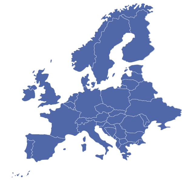 península italiana mapa de europa